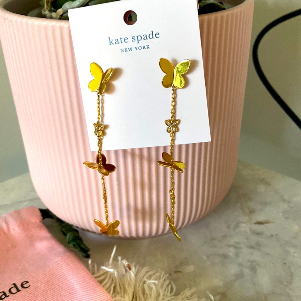 Beautiful butterfly dangle earrings from Kate Spade